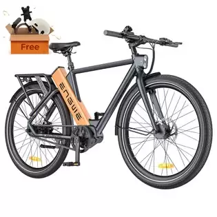 Pay Only €1489.00 For Engwe P275 Pro City Electric Bike, 27.5'' Spoke Tires, 250w Bafang Brushless Mid-drive Motor, 3-level Automatic Gear Shifter, 36v 19.2ah Removable Battery, 260km Max Range, Front & Rear Hydraulic Disc Brake - Black Orange With This Coupon Code At Geekbu