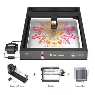 Pay Only $621.37 For Mecpow X4 22w Laser Engraver Cutter + Laser Bed + Rotary Roller + Claw Disc Rotary Chuck With This Coupon Code At Geekbuying