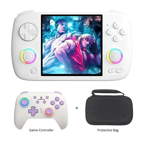 Order In Just $939.5 Anbernic Rg Cubexx Game Console 32gb+64gb Tf Card With 5000+ Games White + Rg P01 Game Controller Beige + Protective Bag With This Coupon At Geekbuying