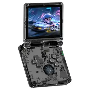 Order In Just €59.99 Anbernic Rg35xxsp Flip Handheld Game Console, 3.5-inch Ips Screen, 64gb Tf Card With 5000+ Games, Hall Magnetic Switch - Transparent Black With This Discount Coupon At Geekbuying