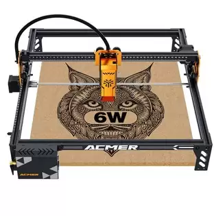 Pay Only $169.51 For Acmer P1 S Pro 6w Laser Engraver, 10,000mm/min Max Printing Speed, 0.06mm Laser Focus Spot, 0.01mm Accuracy, Four-wheel Structure, 380x370mm With This Coupon Code At Geekbuying