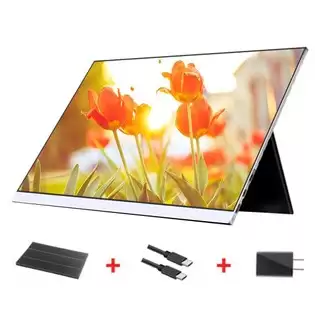 Pay Only €119.00 For Aosiman 156fcc Portable Monitor 15.6 Inch 1080p Ips Screen Double Blind Otg Connectable With Wireless Keyboard And Mouse With This Coupon Code At Geekbuying