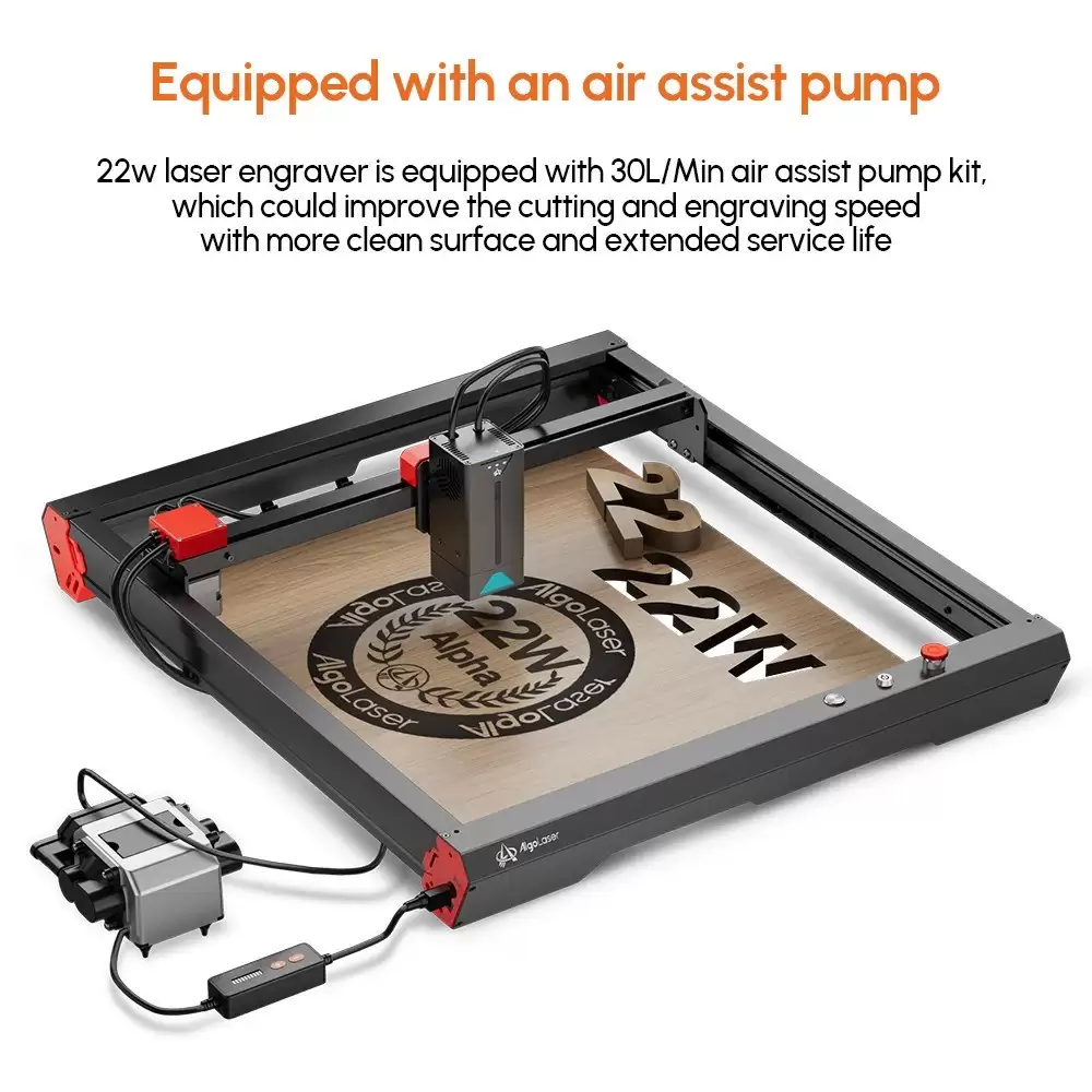 Pay Only € 459 Algolaser Alpha 22w Laser Engraver With Auto Air Pump ,Free Shipping At Cafago