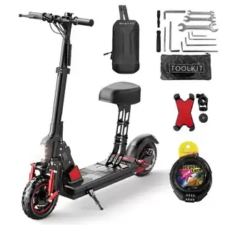 Order In Just €439.00 Bogist C1 Pro Folding Electric Scooter 10 Inch Tire 500w Motor 48v 15ah Battery Bms Shockproof And Stab-proof With Removable Seat - Black With This Discount Coupon At Geekbuying