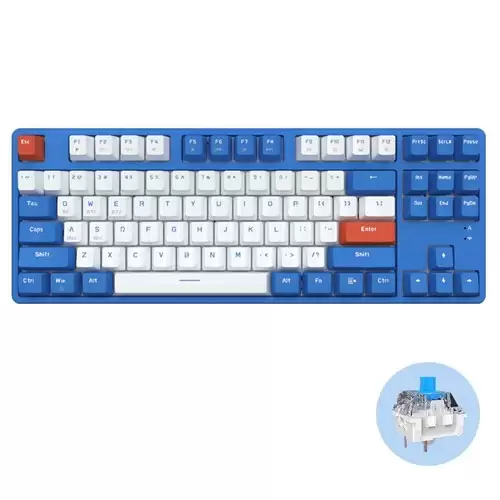 Pay Only $38.99 For Ajazz Ak871 87 Keys Wireless Dual-mode Tkl Mechanical Keyboard - Blue Switch With This Coupon At Geekbuying