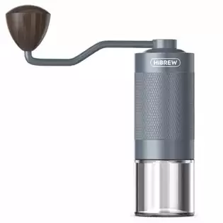 Order In Just €37.99 Hibrew G4 Manual Coffee Grinder, Portable Aluminium Hand Grinder With Visible Glass Container, 18g Coffee Beans Capacity With This Discount Coupon At Geekbuying