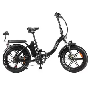 Pay Only €1089.00 For Tesway S5 Electric Bike, 250w Motor, 48v 20ah Battery, 20*4.0 Inch Tires, 25km/h Max Speed, 110km Range, Front & Rear Mechanical Disc Brakes, Hydraulic Suspension, Shimano 7-speed, Lcd Display - Black With This Coupon Code At Geekbuying