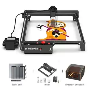 Pay Only $363.96 For Mecpow X3 Pro 10w Laser Engraver With Air Assist System + Fc1 Enclosure + G3 Rotary Roller + H44 Laser Bed With This Coupon Code At Geekbuying