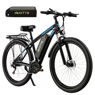 Pay Only €999.00 For Duotts C29 Electric Bike 750w Mountain Bike Dual 15ah Batteries 50km/h Max Speed Shimano 21 Speed Gear Smart App - Black With This Coupon Code At Geekbuying