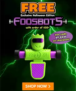 Free Halloween Foosbot On Orders Of $35+ With This Fat Brain Toys Discount Voucher