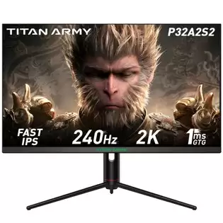 Pay Only €339.99 For Titan Army P32a2s2 Gaming Monitor, 2560 X 1440 Qhd Fast Ips Panel, 240hz Refresh Rate, Hdr400, 1ms Gtg, Gameplus Mode, Adaptive Sync, Pip/pbp Split Screen, 2*hdmi 2.1 2*dp 1.4, E-sport Backlights, Adjustable Stand With This Coupon Code At Geekbuying