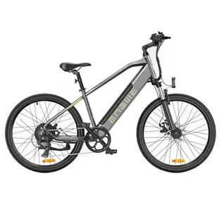 Order In Just $839 Engwe P26 Mountain Bike 26 Inch Tire 48v 500w Motor 45km/h Max Speed 13.6ah Battery 86km Range Shimano 7-speed Gear Front Suspension Electric Bike - Grey With This Coupon At Geekbuying