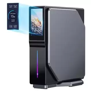 Order In Just $169.99 (2024 Upgraded Version) Ouvis S1 Mini Pc With Lcd Screen Rgb Light, Intel Alder Lake N95 (up 3.4 Ghz) Windows 11 16gb Ram 512gb Ssd 4k Hd Wifi 5 Bluetooth 4.2 Dual Lan - Us Plug With This Coupon At Geekbuying