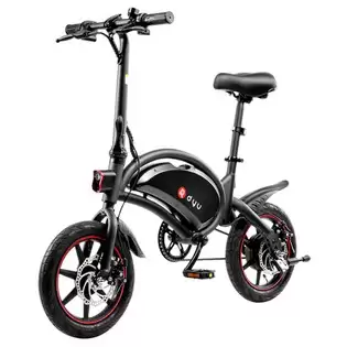 Pay Only €419.00 For Dyu D3f With Pedal Folding Moped Electric Bike 14 Inch Inflatable Rubber Tires 240w Motor 10ah Battery Max Speed 25km/h Up To 45km Range Dual Disc Brakes Adjustable Height - Black With This Coupon Code At Geekbuying