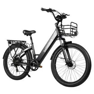 Pay Only $1,301.67 For Samebike Rs-a01 Electric Bike 26*3.0 Inch Chaoyang Tires 750w Motor 70n.m 25-35km/h Speed 48v 14ah Battery Shimano 7-speed Gear With Front & Rear Rack - Black With This Coupon Code At Geekbuying