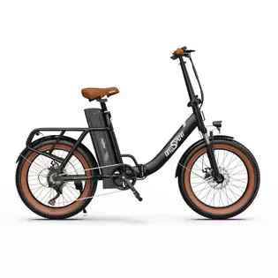 Pay Only $829.14 For Onesport Ot16 Upgraded Edition Electric Bike 20*3.0 Inch Tires, 350w Motor 48v 17ah Battery 25km/h Max Speed Disc Brakes - Black&brown With This Coupon Code At Geekbuying