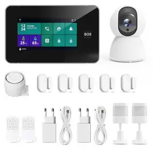Pay Only $146.87 For Tallpower G60 Wireless Home Alarm System, 12 Kits With 4mp Surveillance Camera, Siren, Sensors, 4.3inch Color Screen, 2.4g Wifi, Smart Life/tuya App With This Coupon Code At Geekbuying