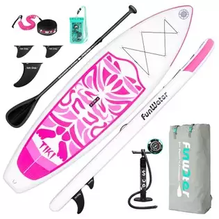 Pay Only $161.22 For Funwater Cruise Supfw02b Inflatable Stand Up Paddle Board 335x84x15cm Ultra-light For All Levels With 10l Dry Bag Travel Backpack - Pink With This Coupon Code At Geekbuying