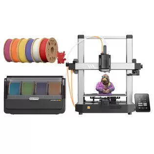 Pay Only $481.45 For Anycubic Kobra 3 3d Printer With Ace Pro Combo + 6kg Creality Hyper-pla Filament - White + Strawberry Red + Orange + Red + Golden + Blue With This Coupon Code At Geekbuying