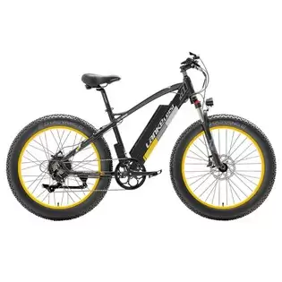 Pay Only €1399.00 For Lankeleisi Xc4000 Electric Bike 26*4.0 Inch Fat Tires 1000w Motor 40km/h Max Speed 48v 17.5ah Battery Shimano 7 Speed 120km Range 1800kg Max Load - Yellow With This Coupon Code At Geekbuying