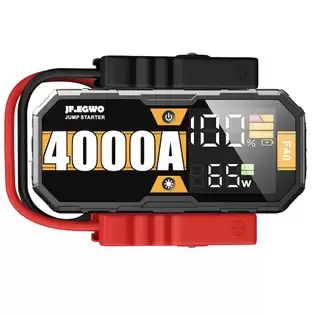 Order In Just $189.00 Jf.egwo F40 Pro 4000amp Car Jump Starter, 28000mah 12v Auto Battery Booster, 65w Fast Charging, Total 230w Power Bank, 400 Lumen Led Light With This Discount Coupon At Geekbuying