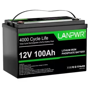 Order In Just $256.30 Lanpwr 12v 100ah Lifepo4 Battery Pack, 1280wh Energy, With 4000+ Deep Cycles & Built-in 100a Bms, Non-bluetooth With This Discount Coupon At Geekbuying