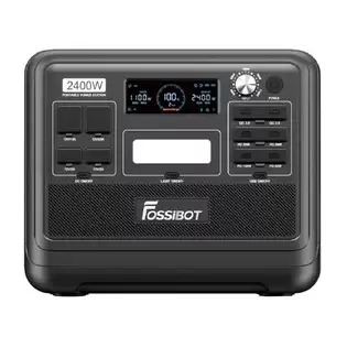 Pay Only $799.00 For Fossibot F2400 Portable Power Station, 2048wh Lifepo4 Battery 2400w Output Solar Generator, 16 Output Ports, Input Power Adjustment Knob, Bidirectional Inverter - Black With This Coupon Code At Geekbuying