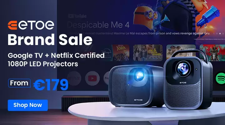 Get $15 Off On Etoe Projector With This Discount Coupon At Geekbuying