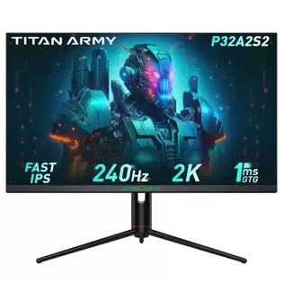 Pay Only €349.99 For Titan Army P32a2s2 Gaming Monitor, 2560 X 1440 Qhd Fast Ips Panel, 240hz Refresh Rate, Hdr400, 1ms Gtg, Gameplus Mode, Adaptive Sync, Pip/pbp Split Screen, 2*hdmi 2.1 2*dp 1.4, E-sport Backlights, Adjustable Stand With This Coupon Code At Geekbuying