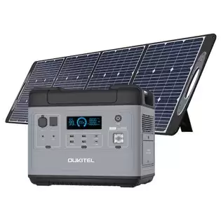 Order In Just €999.00 Oukitel P2001 Ultimate 2000w Portable Power Station + Oukitel Pv200 200w Foldable Solar Panel, 2000wh Lifepo4 Mppt Solar Generator With Pure Sine Wave Ac Outlets, Qc3.0 & Usb-c Pd 100w, Super Fast Recharge Durable Generator For Home Outdoor Camping With