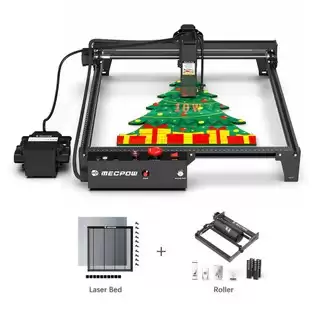 Order In Just $311.21 Mecpow X3 Pro 10w Laser Engraver With Air Assist System + G3 Rotary Roller + H44 Laser Bed With This Discount Coupon At Geekbuying