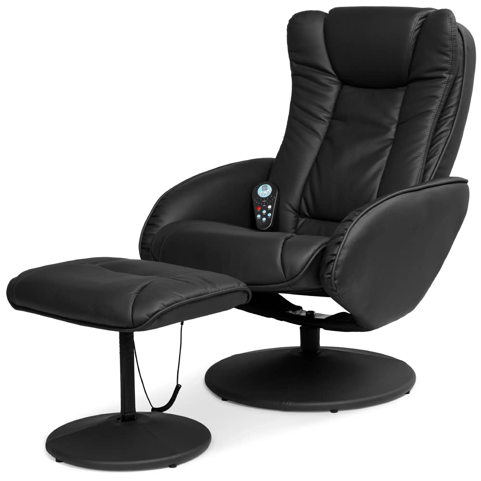 Order In Just $199.99 Faux Leather Electric Massage Recliner Chair W/ Stool Ottoman, Remote- Bcpchair With This Discount Coupon At Bestchoiceproducts