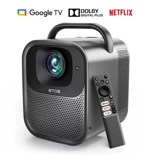 Order In Just $329 [netflix & Google Tv Certified] Etoe Seal Pro 1000 Ansi Lcd Projector, Native 1080p, Dolby Audio Certified, Auto Focus. Auto Keystone Correction, 2*10w Speakers, Built-in Chromecast, Google Assistant With This Coupon At Geekbuying