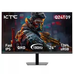 Order In Just $188.71 Ktc Q24t09 Gaming Monitor, 24-inch 2560*1440 16:9 Fast Ips Screen, 180hz Refresh Rate, Freesync & G-sync, 126% Srgb, Hdr Support, Low Blue Light, Wall Mount Support &tilt Adjustment, 2 X Hdmi2.0, 2 X Dp1.4, 1 X Earphone Jack With This Discount Coupon At