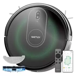 Pay Only €109.99 For Vactidy T8 Robot Vacuum Cleaner, 2 In 1 Mopping Vacuum, 3000pa Suction, 250ml Dust Bin, Carpet Detection, App/voice Control, Up To 100 Mins Runtime With This Coupon Code At Geekbuying