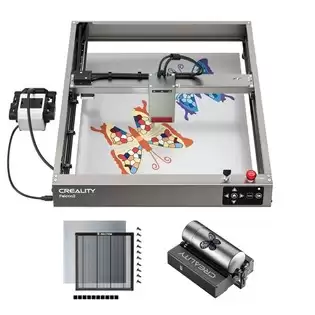 Order In Just €899.00 Creality Falcon2 40w Laser Engraver Cutter + Rotary Roller + H44 Laser Bed With This Discount Coupon At Geekbuying