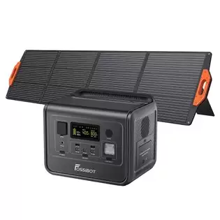 Order In Just €529.00 Fossibot F800 Portable Power Station + Fossibot Sp200 Foldable Solar Panel, 512wh Lifepo4 Solar Generator, 800w Ac Output, 200w Max Solar Input, 8 Outlets, Led Light - Black With This Discount Coupon At Geekbuying
