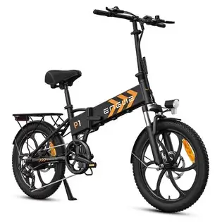 Order In Just €639.00 Engwe P1 Folding Electric Bike 20*2.3 Inch Wide Tires 250w Motor 36v 13ah Battery 25km/h, Dual Disc Brake Aluminum Alloy Body Shimano 7 Gears Max 100km Range Ip54 Waterproof - Black With This Discount Coupon At Geekbuying