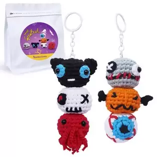 Order In Just $14.41 Nestledcrafts Halloween Crochet Kit For Beginners, Amigurumi Knitting Kit, With Step-by-step Video Tutorials - Spookbuds With This Discount Coupon At Geekbuying