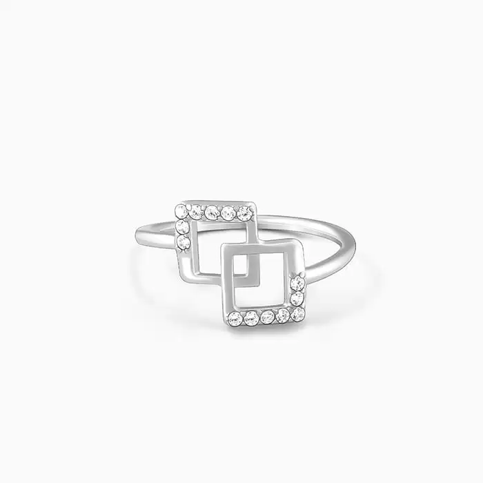 Get 61% Silver Square Duo Ring With This Giva.Co Discount Voucher