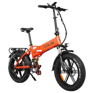 Pay Only $996.14 For Vitilan V3 Electric Bike, 750w Brushless Motor, 48v 13ah Battery, 20*4'' Fat Tires, 70km Range, Disc Brakes, Shimano 7 Speed, Lcd Display - Orange With This Coupon Code At Geekbuying