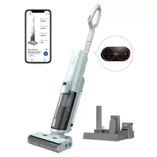 Order In Just €195.99 Proscenic Washvac F20 Cordless Wet Dry Vacuum Cleaner, Self-cleaning, 15kpa Suction, 1l Water Tank, 4000mah Detachable Battery, 45mins Runtime, Led Display, App/voice Control - Blue With This Discount Coupon At Geekbuying