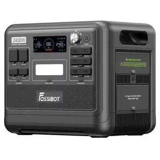 Order In Just £799.00 Fossibot F2400 Portable Power Station, 2048wh/640000mah Lifepo4 Battery, 2400w(4600w Peak) Solar Generator, 3xac Rv Car Usb Type-c Qc3.0 Pd Dc5521 Pure Sine Wave Full Outlets, 1.5 Hours Fast Charging, Mppt Charge Controller Bms - Black With This Discoun