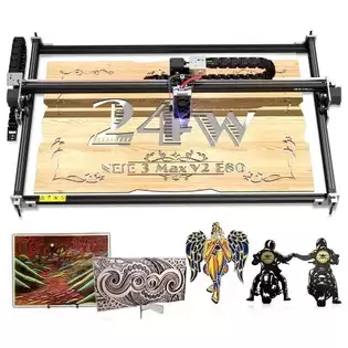 Pay Only $490.75 For Neje 3 Max V2 Laser Engraver Cutter, 24w Laser Power, E80 Laser Module, 0.06x0.06mm Focus, App Control, Offline Engraving, 790x470mm With This Coupon Code At Geekbuying