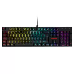 Order In Just $26.38 Refurbished Redragon 105-key K565-rgb Mechanical Keyboard Rgb Backlight German Layout Aluminum Base Red Switch - Black With This Discount Coupon At Geekbuying