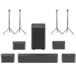 Pay Only $324.88 For Ultimea Poseidon D80 7.1 Soundbar + 2*steady 300 Speaker Stands, , Dolby Atmos, 460w Peak Power, App Control, 10 Bands Equalizer Settings, 121 Preset Eq Matrices, Bluetooth 5.3 With This Coupon Code At Geekbuying