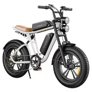 Order In Just $1149 Engwe M20 Electric Bike 2*13ah Batteries 20*4.0 Inch Tires 750w Brushless Motor 45km/h Max Speed Front & Rear Disc Brakes - White With This Coupon At Geekbuying