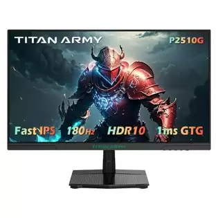 Pay Only $128.66 For Titan Army P2510g Gaming Monitor, 24.5'' 1920*1080 Fast Ips Screen, 180hz Refresh Rate, Hdr10, 99% Srgb, 1ms Gtg, Adaptive Sync, Dynamic Od, Game Assist, 8 Scene Modes, Hardware Low Blue Light, Adjustable Tilt, Vesa Mount, 1*hdmi2.0 1*dp1.4 1* Audio With