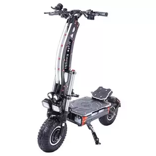 Pay Only $3,071.44 For Halo Knight T107max Off-road Electric Scooter 14 Inch Pneumatic Tires 2*4000w Dual Motors 120km/h Max Speed 72v 50ah Battery 125km Max Range 200kg Max Load Xod Hydraulic Brake & Electric Brake Black With This Coupon Code At Geekbuying