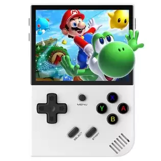 Order In Just $71.64 Anbernic Rg35xx Plus Game Console, 64gb+128gb Tf Card With 10000+ Games, 3300mah Battery, 8hours Of Playtime, 5g Wifi Bluetooth, Moonlight Streaming, Vibration Motor - White With This Coupon At Geekbuying